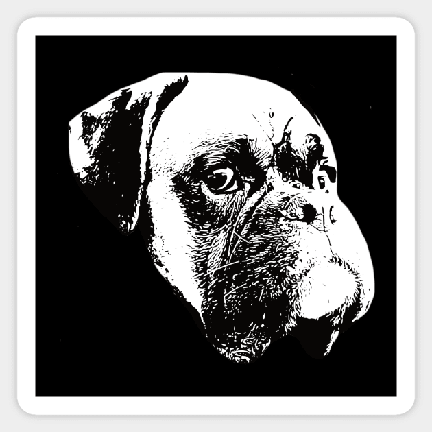 Boxer Dog - Boxer Christmas Gifts Sticker by DoggyStyles